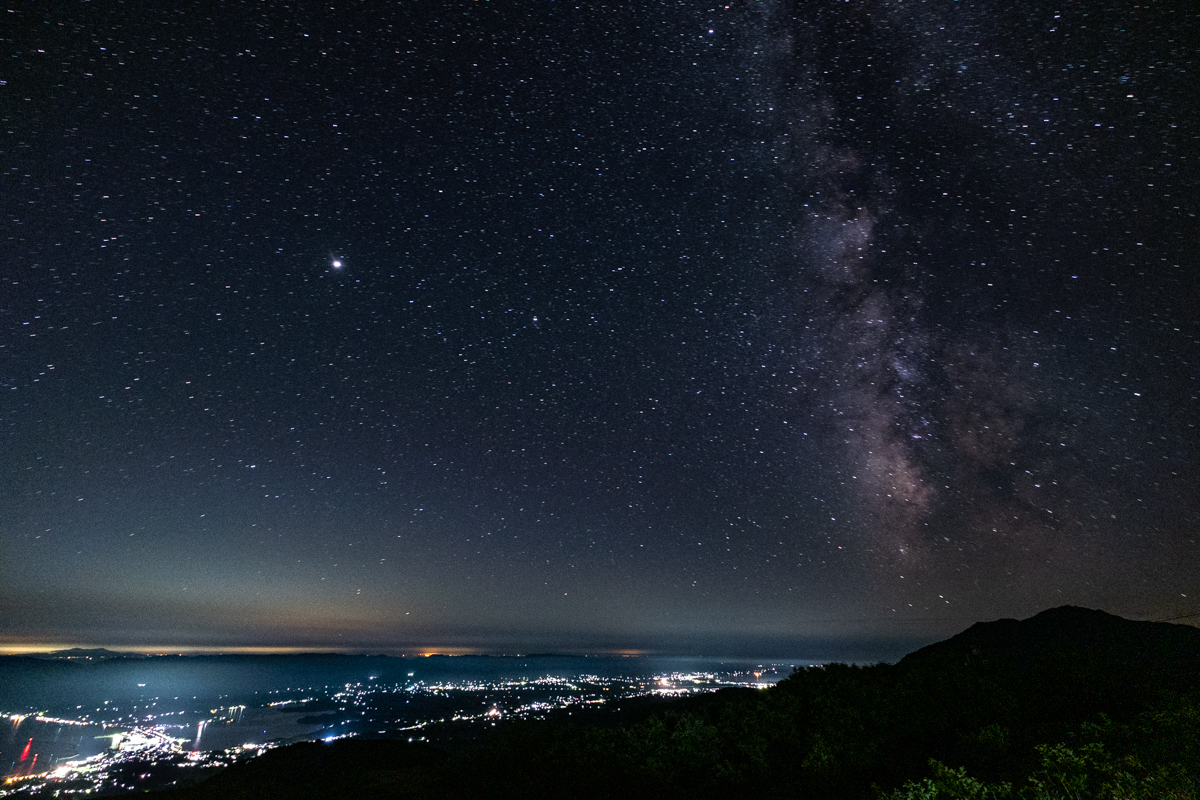 ドンデン高原ロッジ 夜景