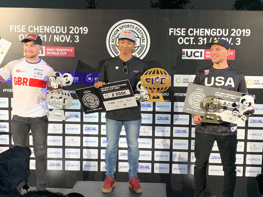 中村輪夢がbmxフリースタイル パークで男子初のワールドカップ優勝 Bicycle Club